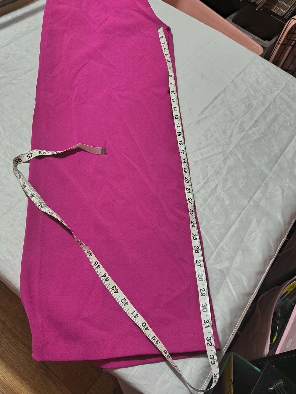 Entro High Waist Wide Leg Hot Pink Trousers Size Large #21084 Business Casual - Picture 12 of 14
